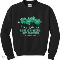 Chillin With My Clovers Kids Sweatshirt thumb 0