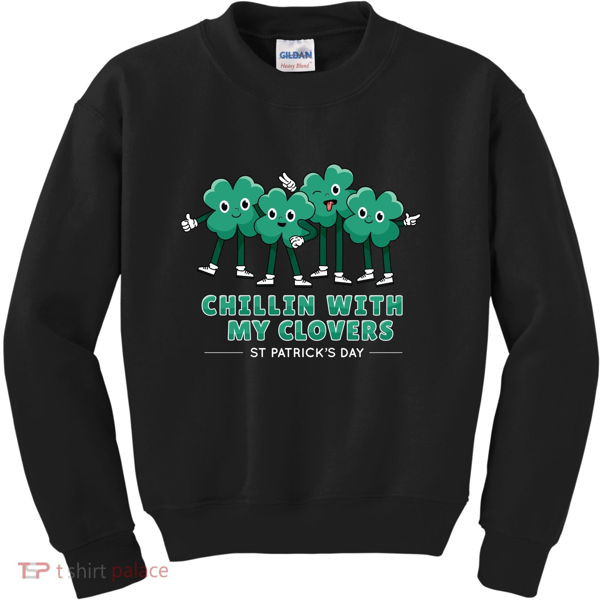 Chillin With My Clovers Kids Sweatshirt