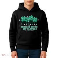 Chillin With My Clovers Kids Hoodie thumb 4
