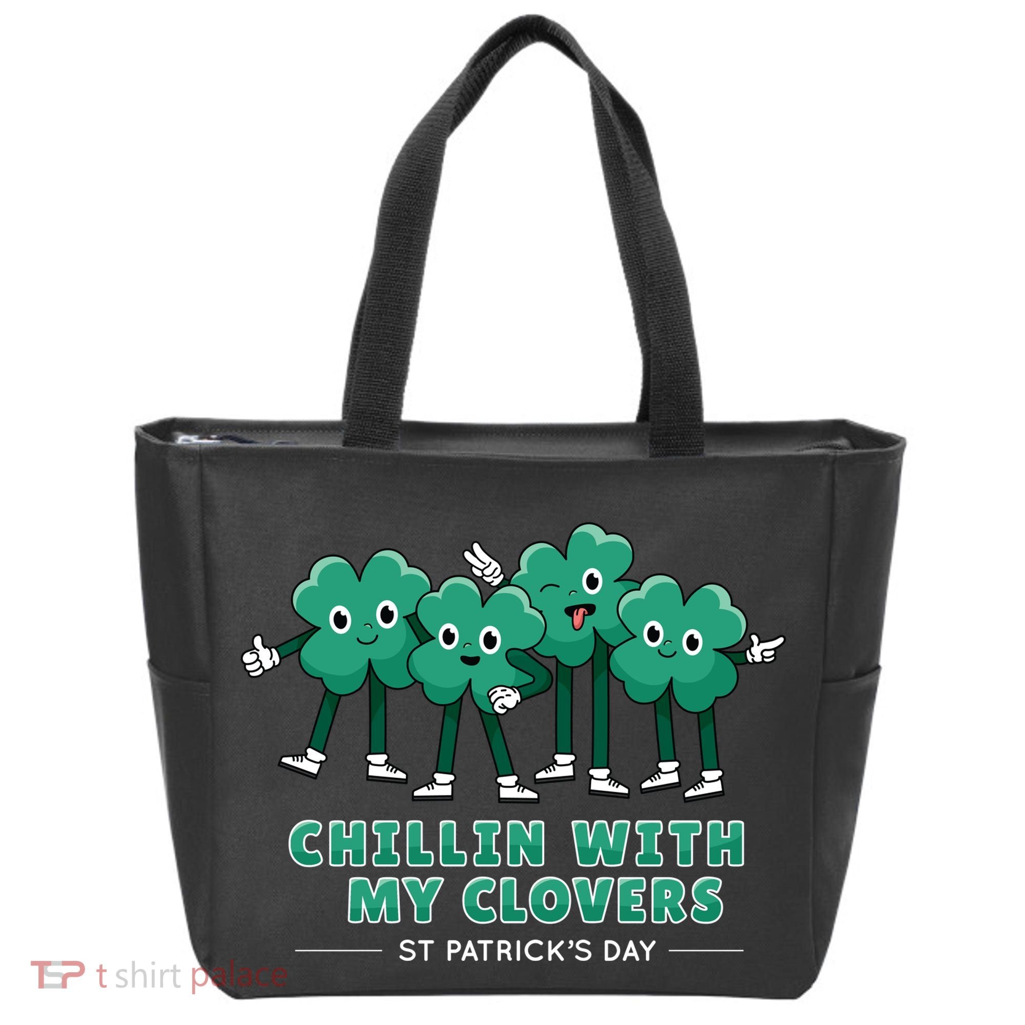 Chillin With My Clovers Tote Bag