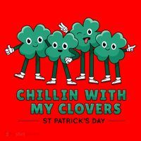Chillin With My Clovers Santa Hat thumb 1