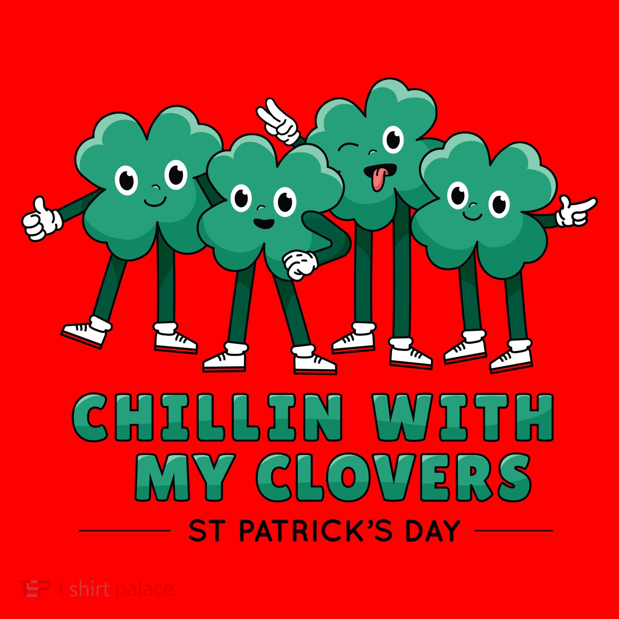 Chillin With My Clovers Santa Hat
