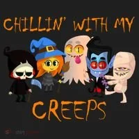 Chillin With My Creeps Women's Sweatshirt thumb 2