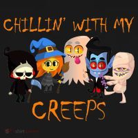 Chillin With My Creeps Hoodie thumb 2