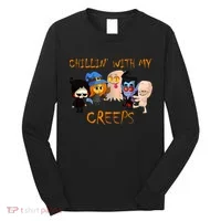Chillin With My Creeps Long Sleeve Shirt thumb 0