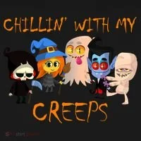 Chillin With My Creeps Baby Bodysuit thumb 2