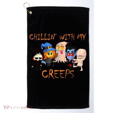 Chillin With My Creeps Golf Towel