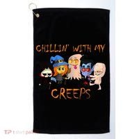 Chillin With My Creeps Golf Towel thumb 0