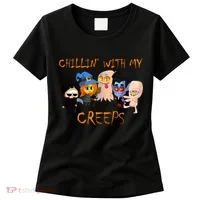 Chillin With My Creeps Women's T-Shirt thumb 0