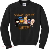 Chillin With My Creeps Kids Sweatshirt thumb 0
