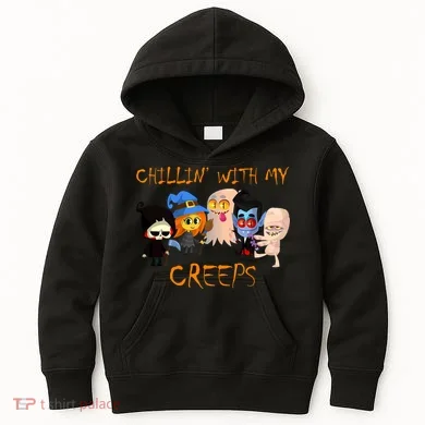 Chillin With My Creeps Kids Hoodie