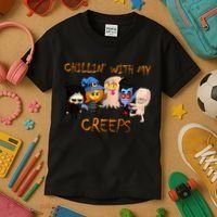 Chillin With My Creeps Kids T-Shirt thumb 3