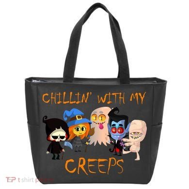 Chillin With My Creeps Tote Bag