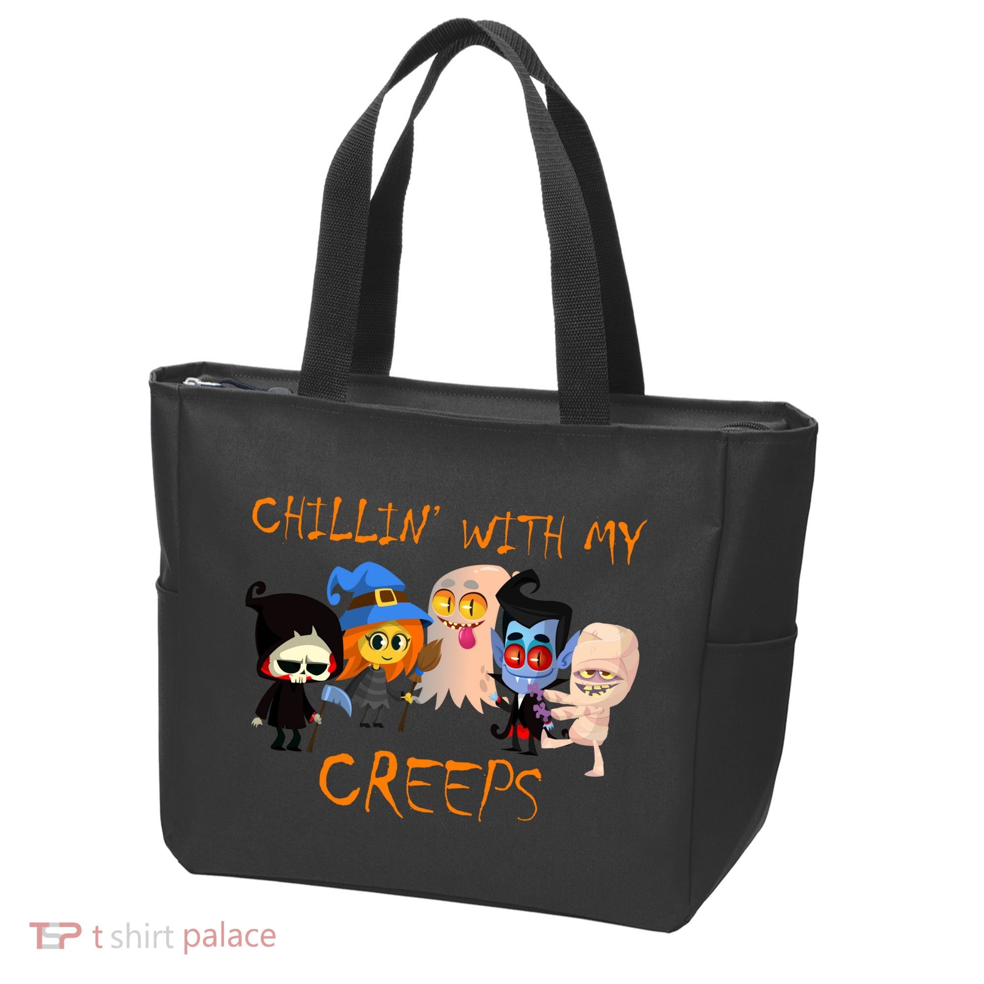 Chillin With My Creeps Tote Bag
