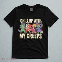 Chillin With My Creeps Halloween Animals T-Shirt thumb 5