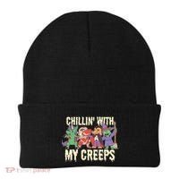Chillin With My Creeps Halloween Animals Beanie thumb 0