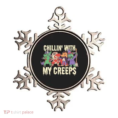 Chillin With My Creeps Halloween Animals Ornament