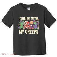 Chillin With My Creeps Halloween Animals Toddler T-Shirt thumb 0