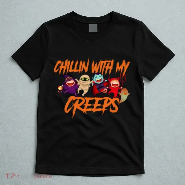 Chillin With My Creeps Spooky Monsters T-Shirt