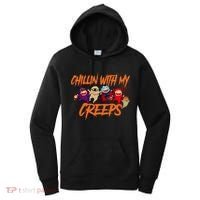 Chillin With My Creeps Spooky Monsters Women's Hoodie thumb 0