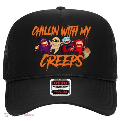 Chillin With My Creeps Spooky Monsters Hat