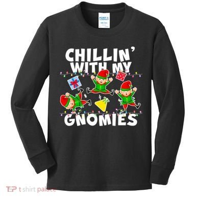 Chillin' With My Gnomies Kids Long Sleeve Shirt