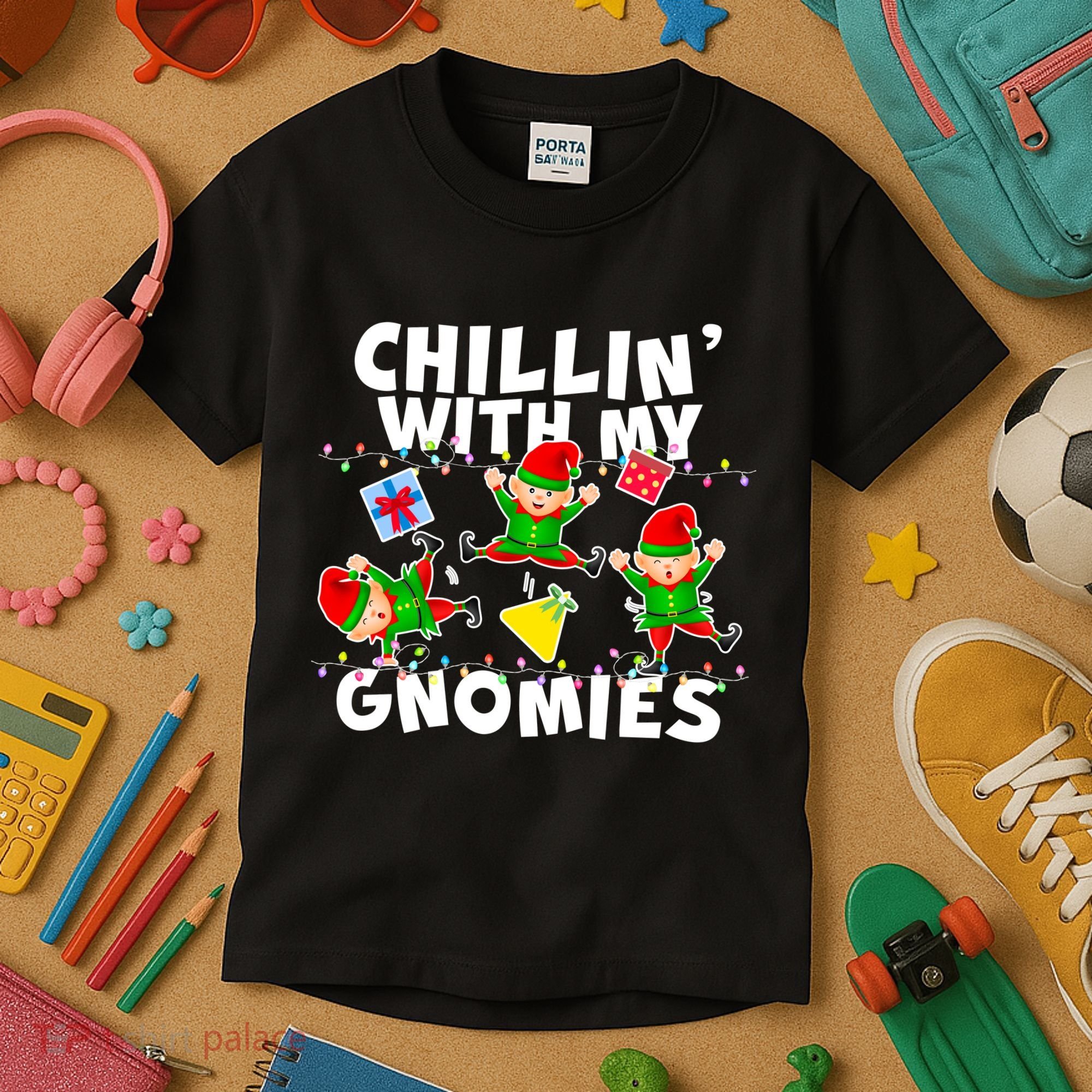 Chillin' With My Gnomies Kids T-Shirt