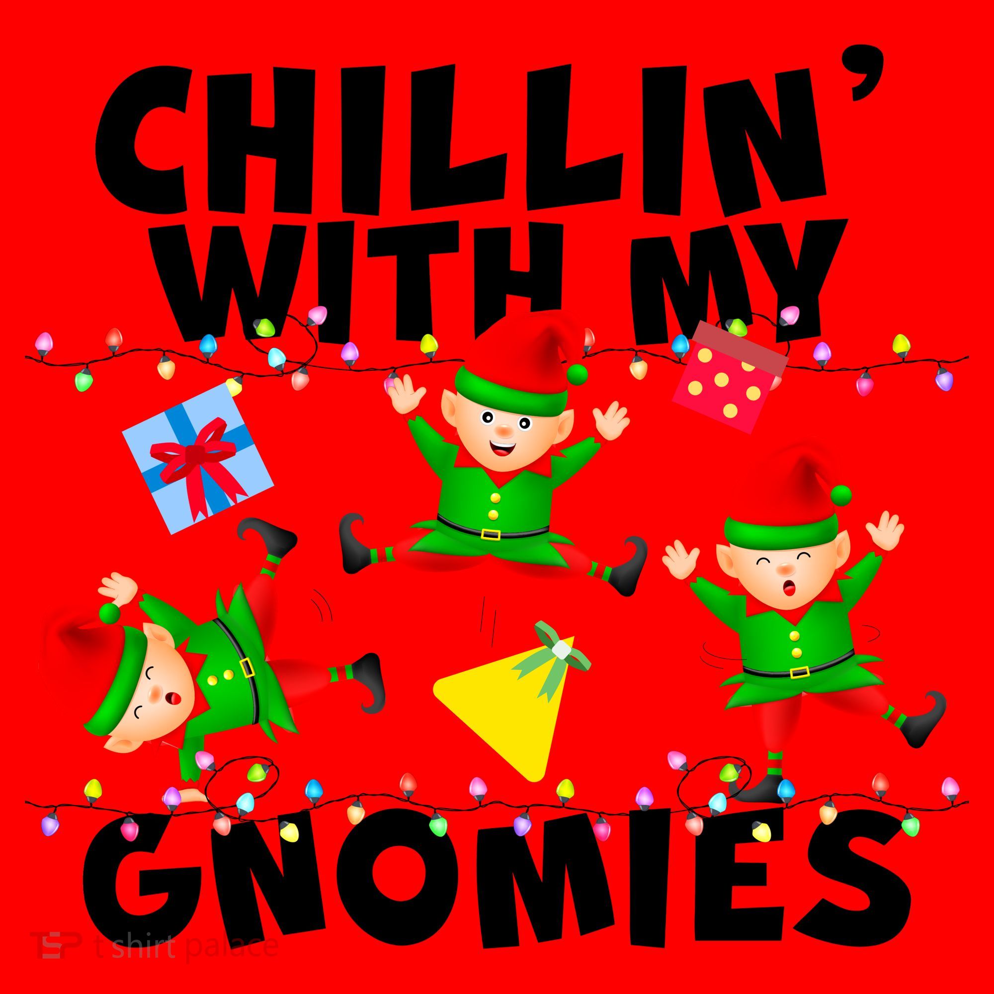 Chillin' With My Gnomies Santa Hat