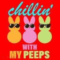Chillin' With My Peeps Santa Hat thumb 1