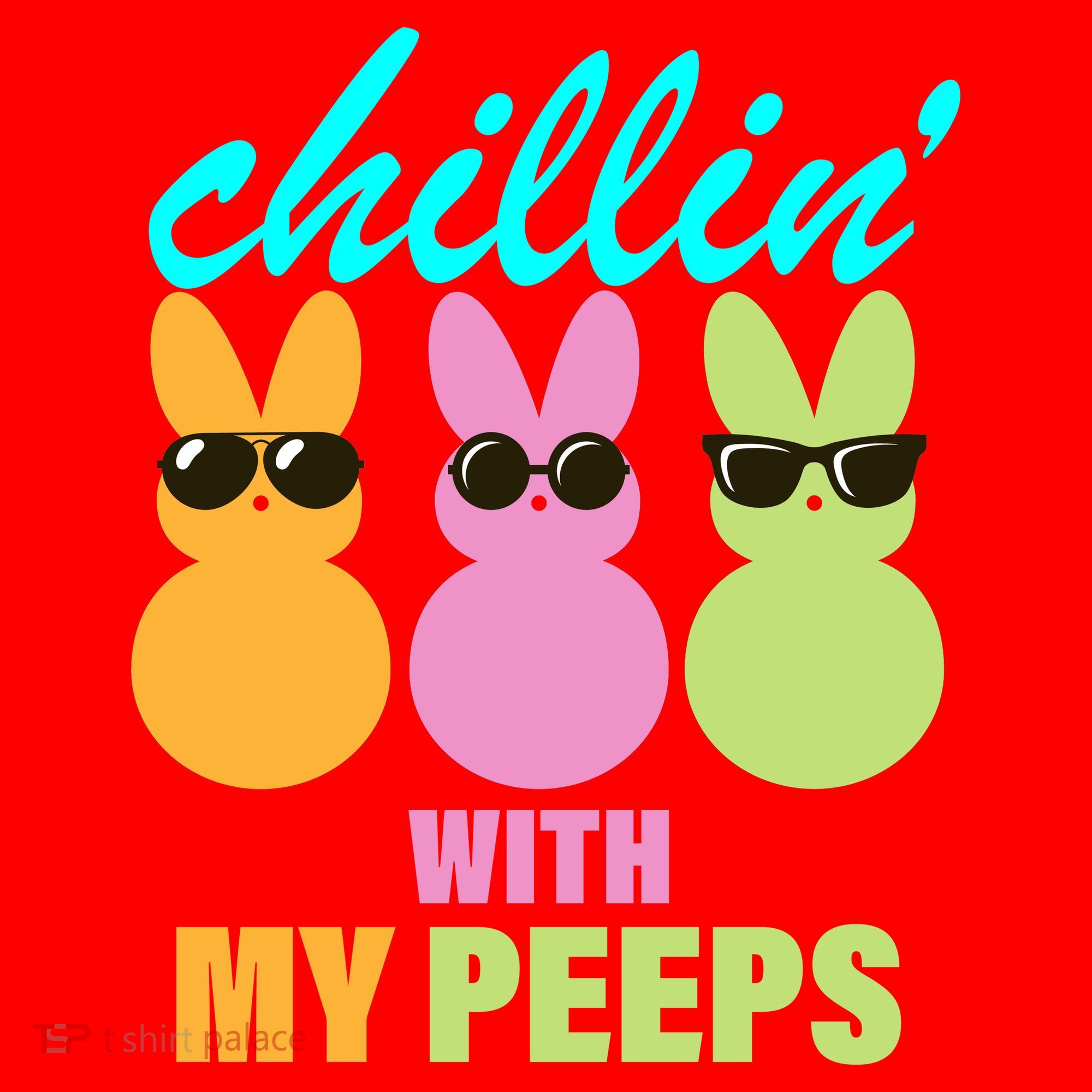 Chillin' With My Peeps Santa Hat