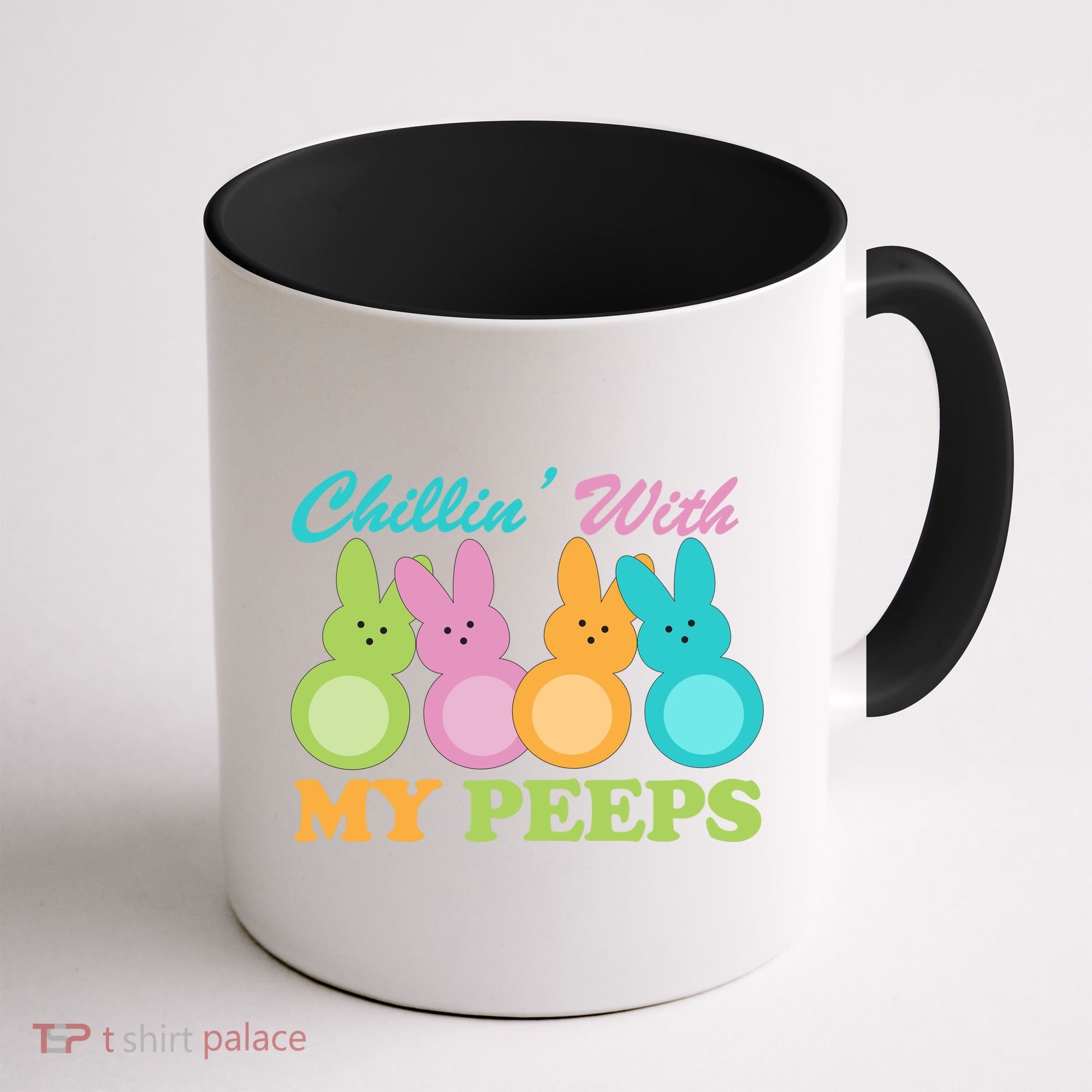 Chillin With My Peeps Easter Rabbits Coffee Mug