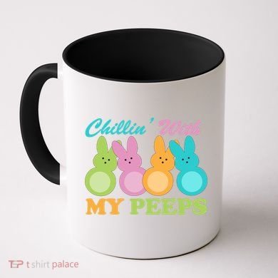 Chillin With My Peeps Easter Rabbits Coffee Mug