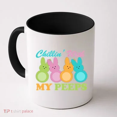 Chillin With My Peeps Easter Rabbits Coffee Mug