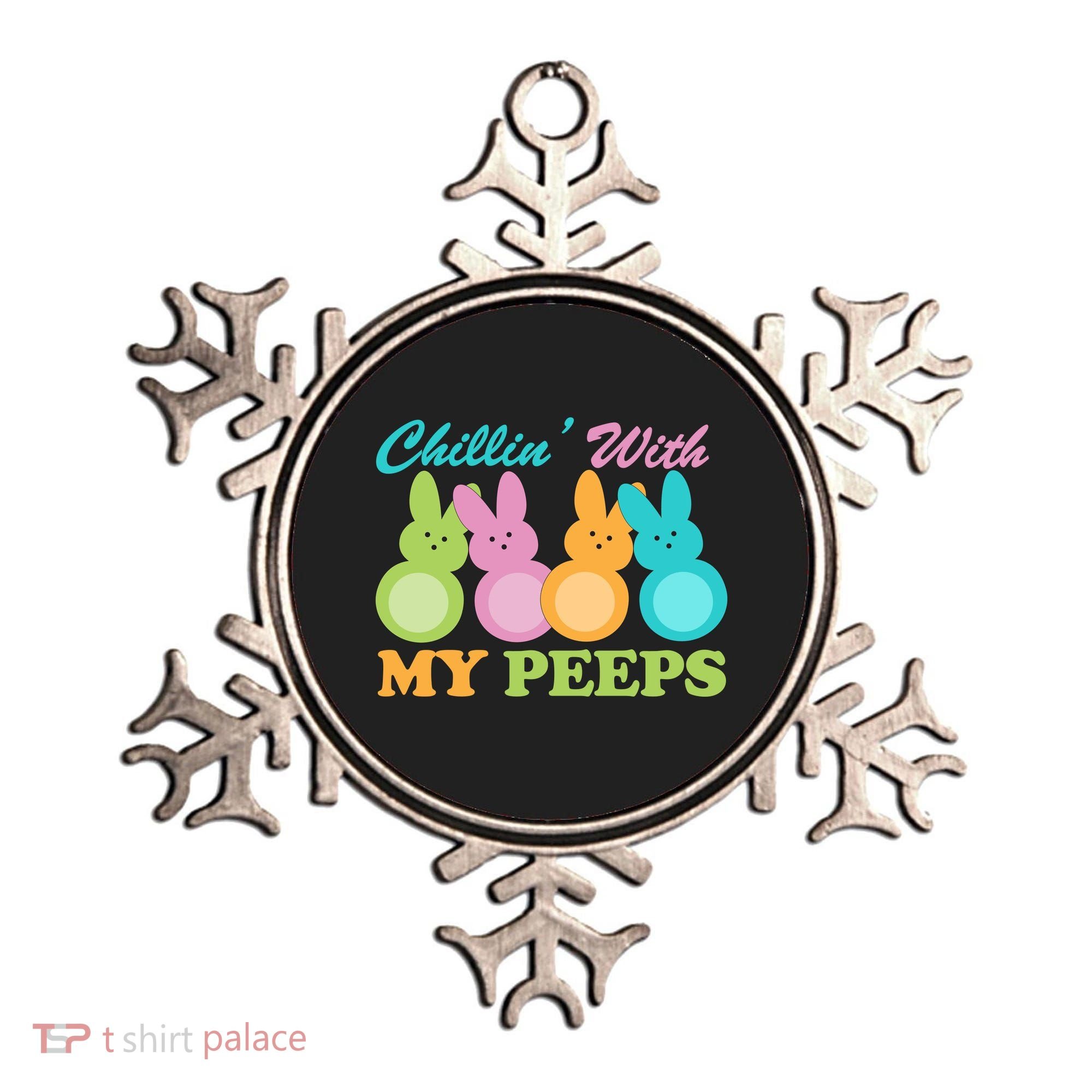 Chillin With My Peeps Easter Rabbits Ornament