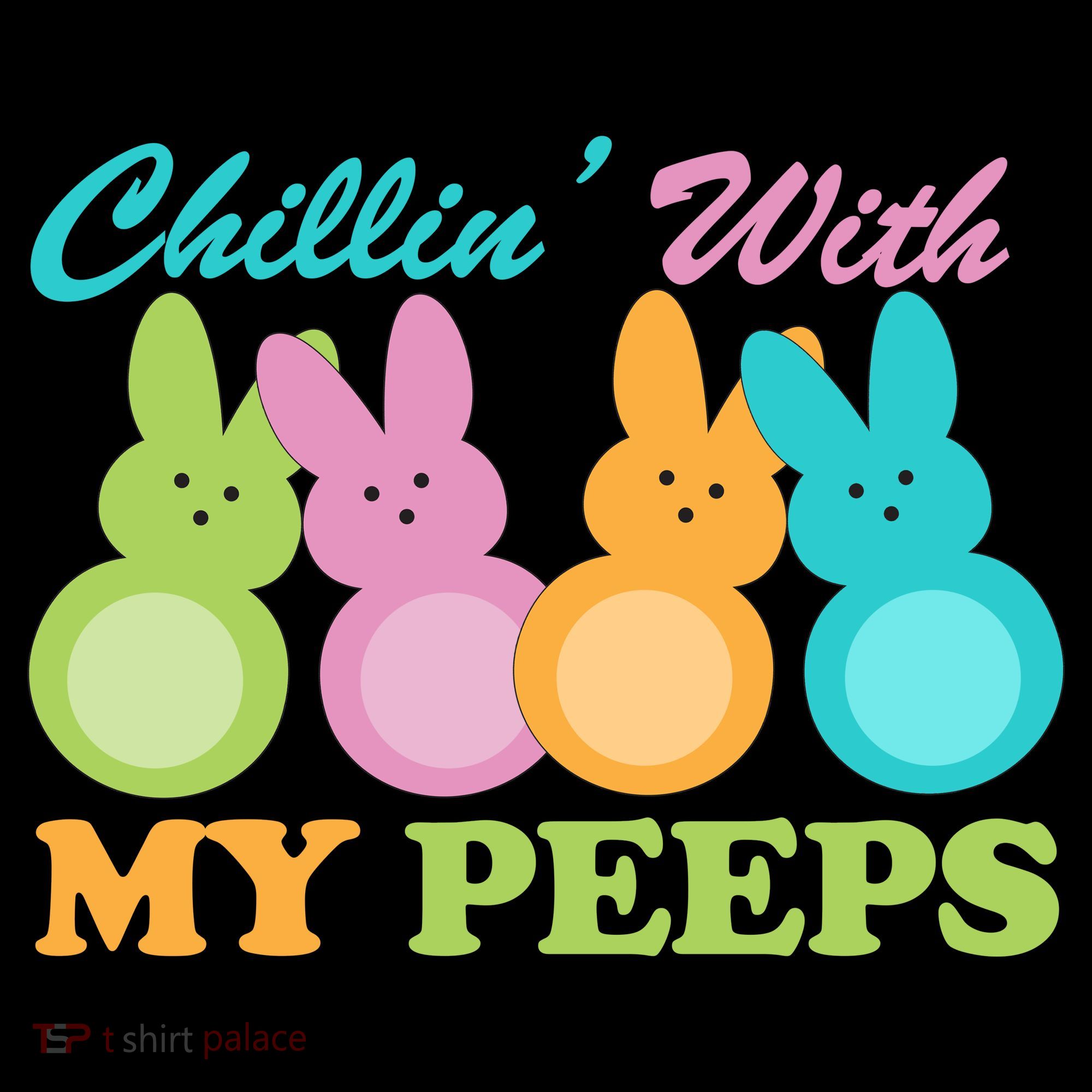 Chillin With My Peeps Easter Rabbits Ornament