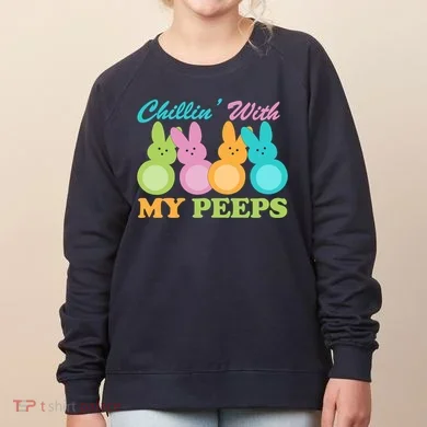Chillin With My Peeps Easter Rabbits Women's Sweatshirt