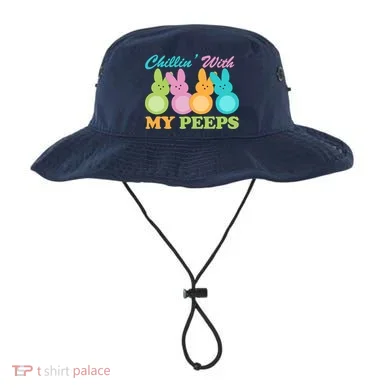 Chillin With My Peeps Easter Rabbits Bucket Hat
