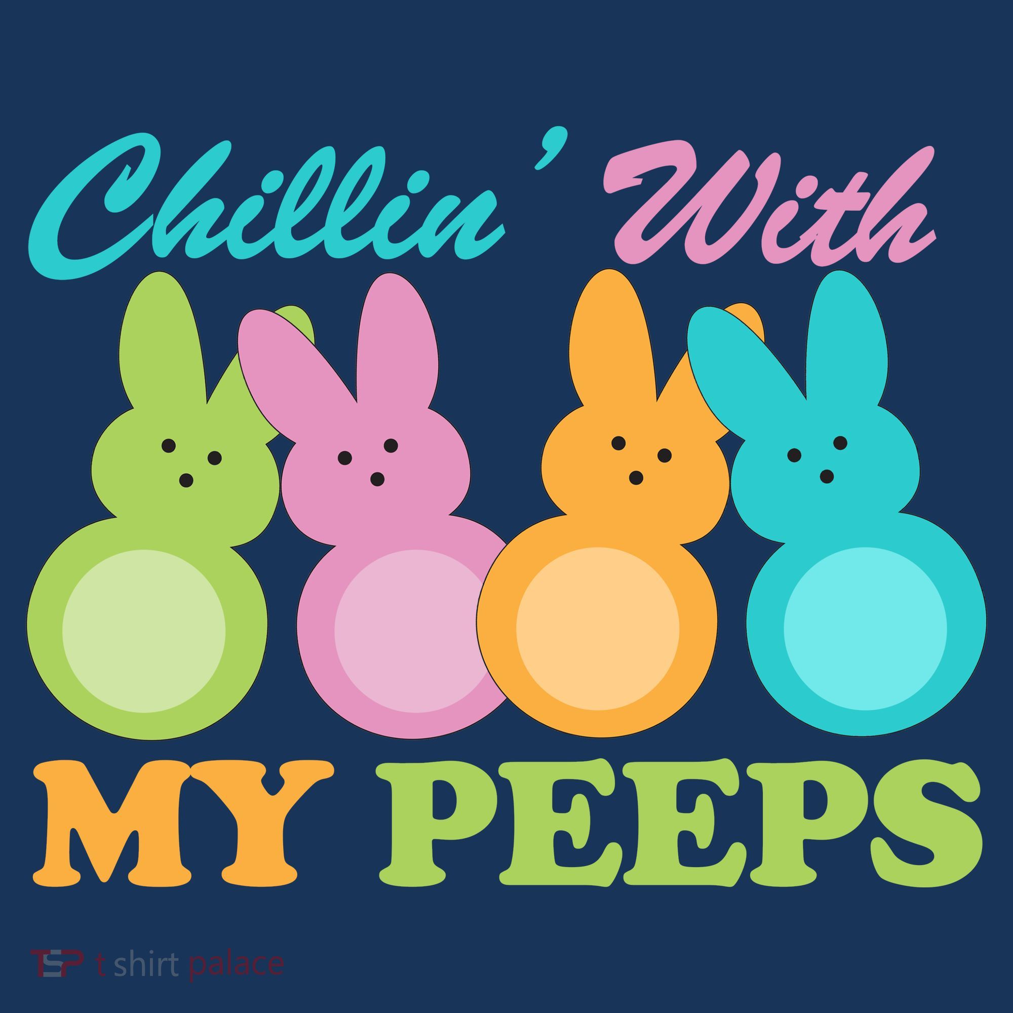 Chillin With My Peeps Easter Rabbits Beanie