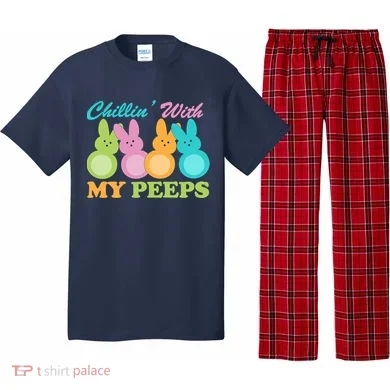 Chillin With My Peeps Easter Rabbits Pajama Set