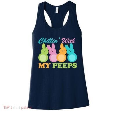 Chillin With My Peeps Easter Rabbits Women's Tank Top