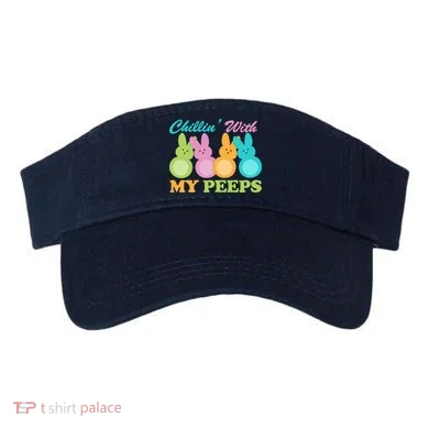 Chillin With My Peeps Easter Rabbits Visor