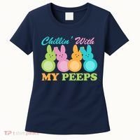 Chillin With My Peeps Easter Rabbits Women's T-Shirt thumb 0