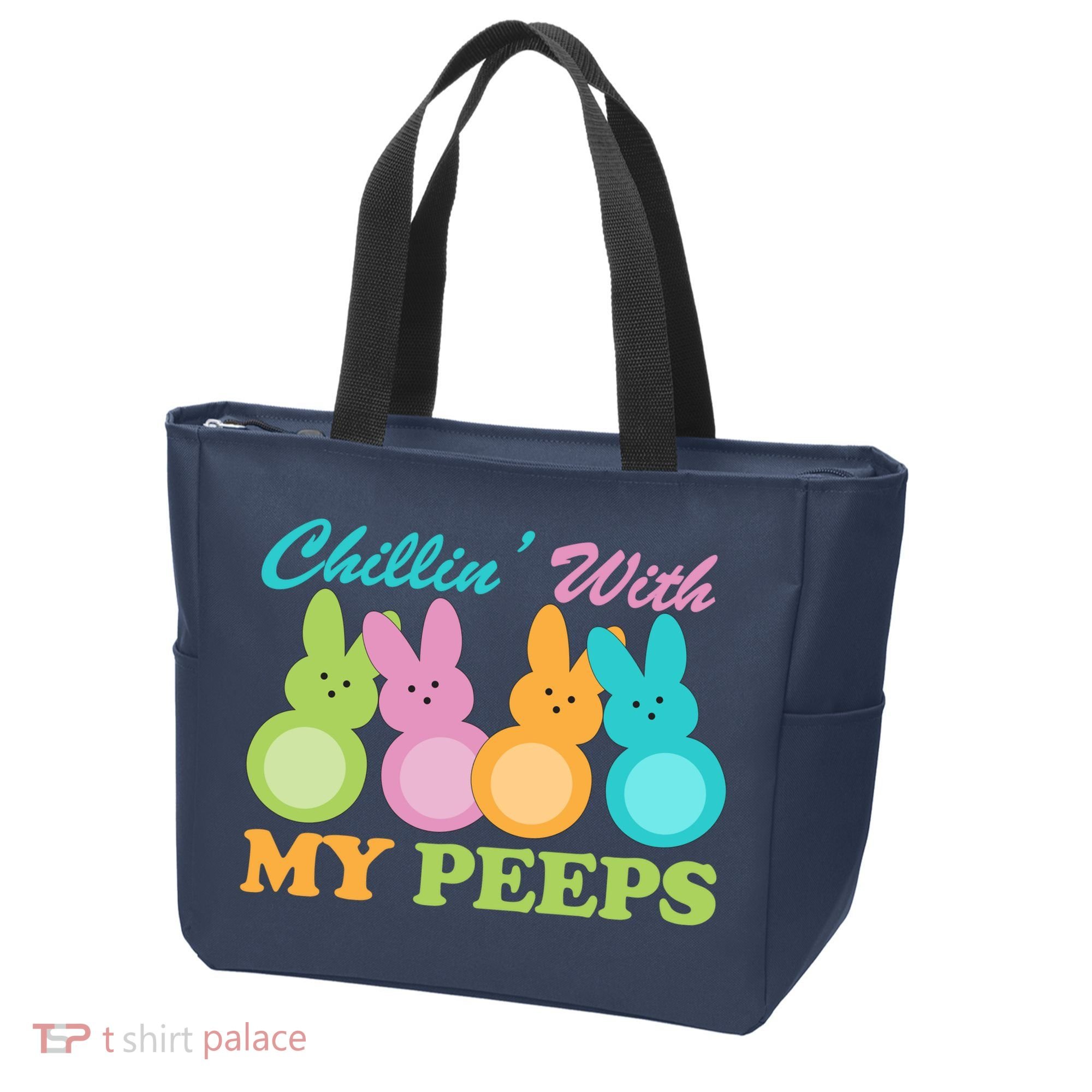 Chillin With My Peeps Easter Rabbits Bag