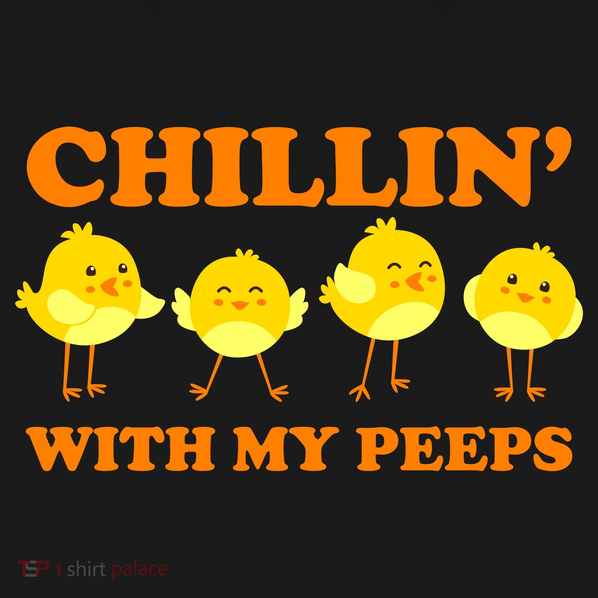 Chillin With My Peeps Funny Easter Pajama Set