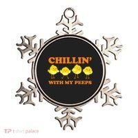 Chillin With My Peeps Funny Easter Ornament thumb 0