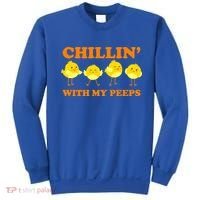 Chillin With My Peeps Funny Easter Sweatshirt thumb 0
