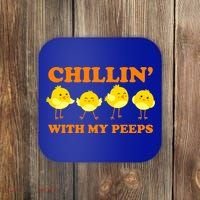 Chillin With My Peeps Funny Easter Coaster thumb 0