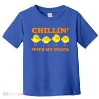Chillin With My Peeps Funny Easter Toddler T-Shirt thumb 0