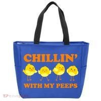 Chillin With My Peeps Funny Easter Bag thumb 0