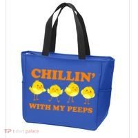 Chillin With My Peeps Funny Easter Bag thumb 3